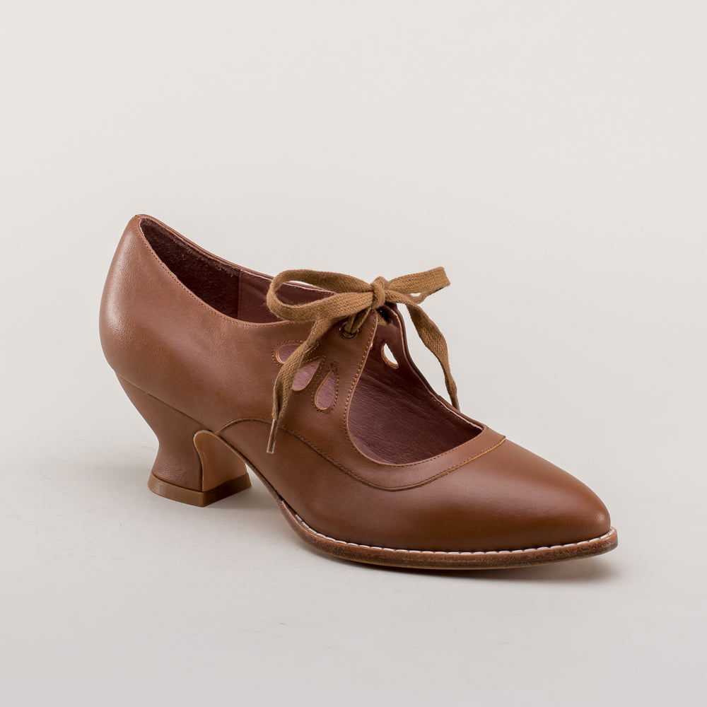 Gibson Edwardian Leather Shoes (Tan)