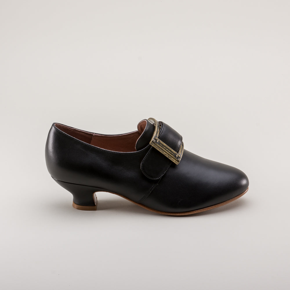 Kensington 18th Century Leather Shoes (Black)