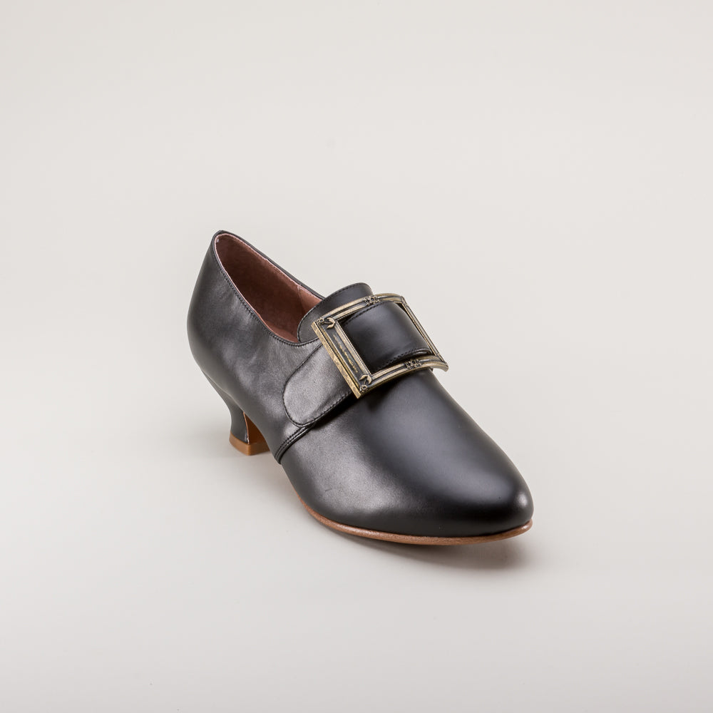 Kensington 18th Century Leather Shoes (Black)