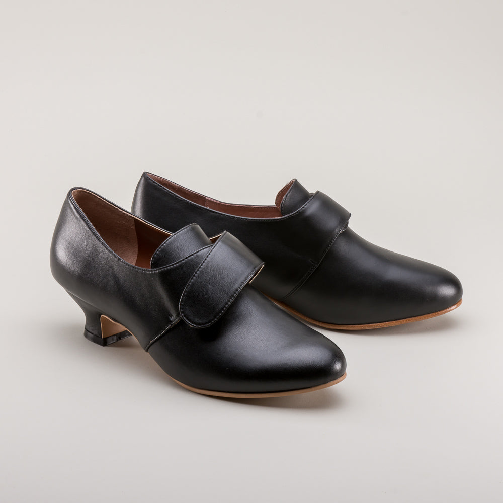 Kensington 18th Century Leather Shoes (Black)