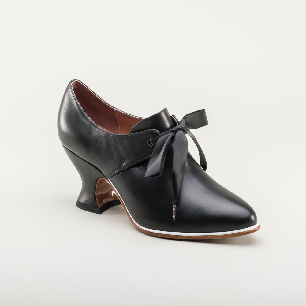 Pompadour 18th Century Leather Shoes (Black)