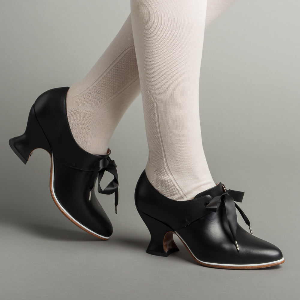 Pompadour 18th Century Leather Shoes (Black)